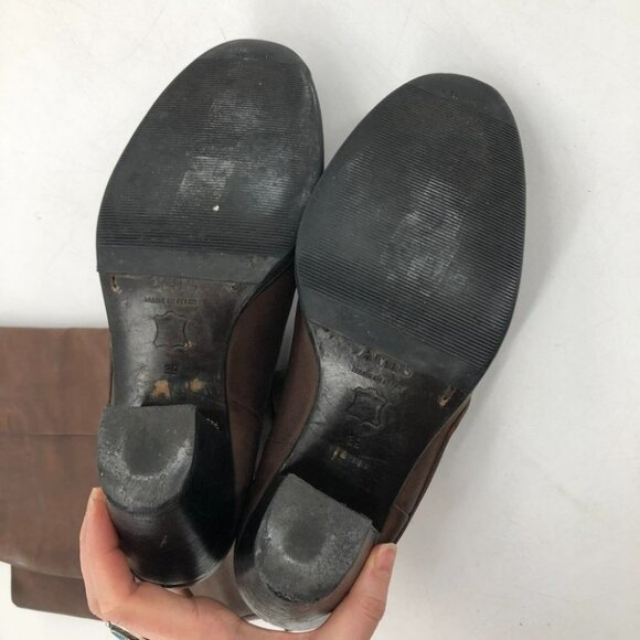 Acne Studio Pistol tall dark brown  heeled boots - Picture 4 of 16